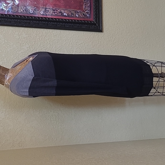 Womens Haute Hippie Colorblock Merino Wool V-Neck Sweater Dress Size XS - Picture 3 of 7